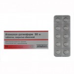 Атенолол-Ратиофарм, таблетки покрытые оболочкой 50 мг 30 шт