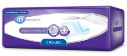 Пеленки одноразовые ID Protect впитывающие р. 60смх90см 10 шт.