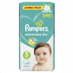 Подгузники, Pampers (Памперс) 11-16 кг р. 5 60 шт актив беби драй