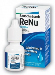 Капли для ухода за контактными линзами ReNu мультиплюс смазывающие и увлажняющие 8 мл