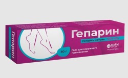 Гепарин гель д/наружн. прим. 1000 МЕ/г 50 г 1 шт.
