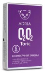 Линзы контактные, Adria (Адрия) 6 шт Торик О2О2 торические мягкие 30 дней силикон-гидрогелевые ежемесячные bc 8.6 -0.75/080 (-4.75)